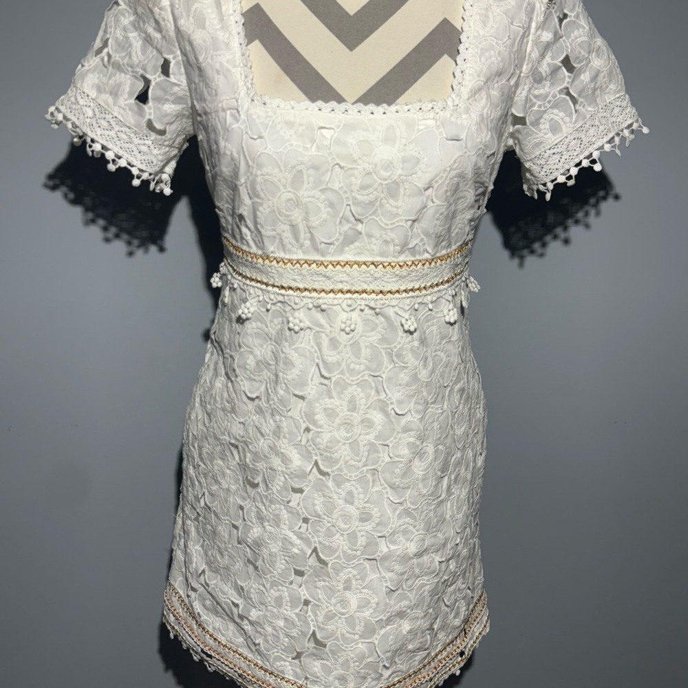 Free people Elegant White Lace‎ Dress